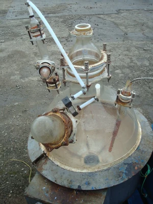 100L QVF Glass Hemispherical Vessel VS 100/P1L