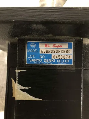 Sanyo Denki 65BM030HBRSA BL Super Servo Motor