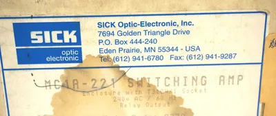 NEW SICK OPTIC MC1A-221 POWER SUPPLY MC1A221