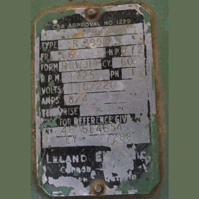 Leland 1/2 HP Electric Motor