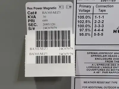 NEW REX POWER MAGNETICS BA30J-M/Z3