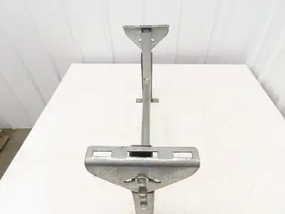 Automotion 24-1/2"W Conveyor Leg Stationary Floor Support 16" to 24"H Galvanized
