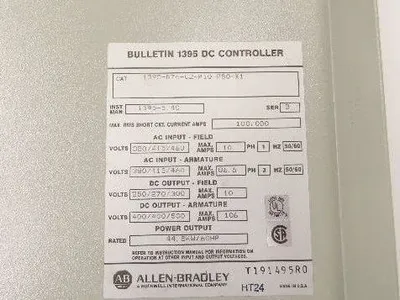 Allen Bradley 1395-B74-C2-P10-P50-X1 DC Controller Drive **PARTS ONLY**