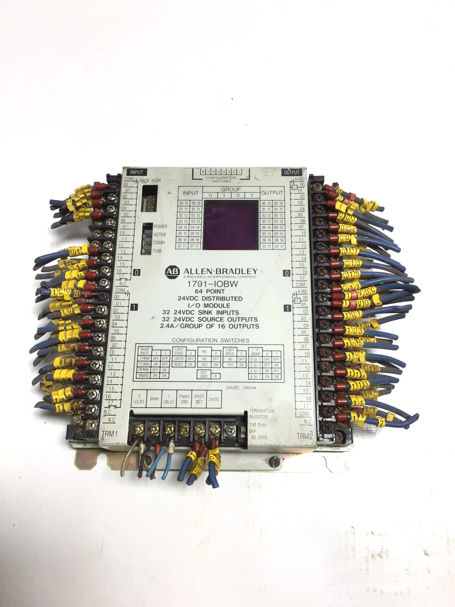 Allen Bradley 1791-IOBW Distributed I/O Module 24VDC 2.4A
