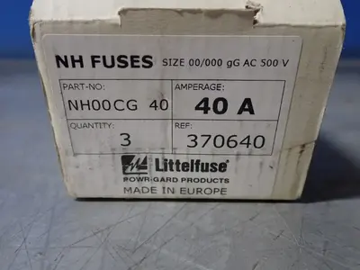 Used LITTELFUSE NH00CG Fuses | HGR 24 #736027