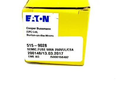 NEW BUSSMANN FWX-500A SEMICONDUCTOR FUSE FWX500A