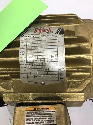 Baldor Super E VEM3587T Electric Gearmotor 2HP 3PH
