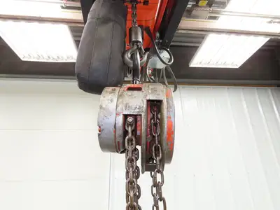 CM Cyclone Series 646 1 Ton 2000Lb Manual Chain Fall Hand Hoist 9' Lift