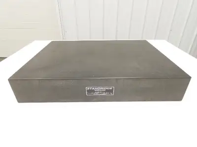 Standridge Granite Surface Inspection Plate 18 x 24 x 4" Grade A