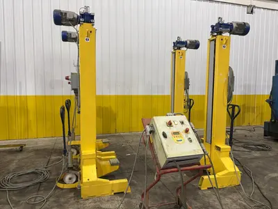 80,000 LBS X 4 LIFTS WHITING MODEL #SCM-100F.4 PORTABLE LIFT JACKS, 2015: STOCK #23684