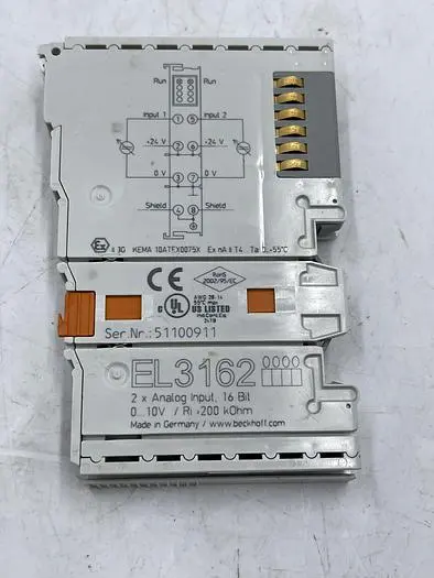 Used BECKHOFF BECKHOFF EL3162 PLC Input & Output | ND Industrial Surplus #1213483