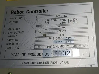 Used DENSO RC5-H4A 410000-7720 Automation Control (HMI) Texas US | Aucto #1454560