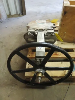 A-C Valve Inc. 10"-150 Knife Gate Valve Hand Wheel Operated 316 Stainless , Unused Condition