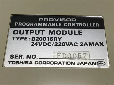 USED TOSHIBA B20016RY