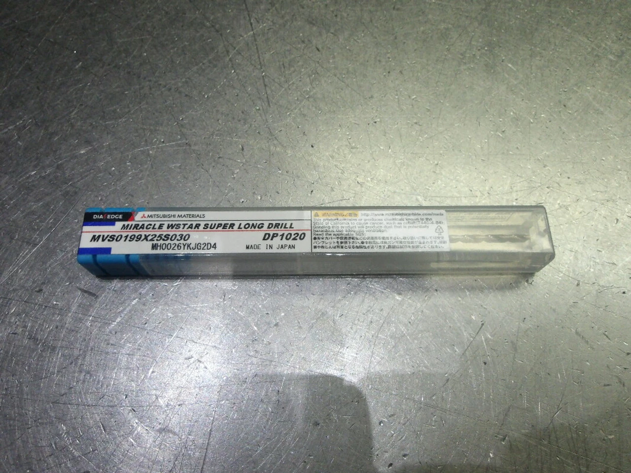 Mitsubishi .0785" Coolant Thru Carbide Drill MVS0199X25S030 DP1020 (LOC823B)