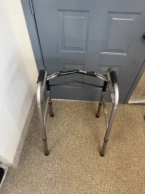 Medline Folding Lightweight Walker with 350 lb Weight Capacity