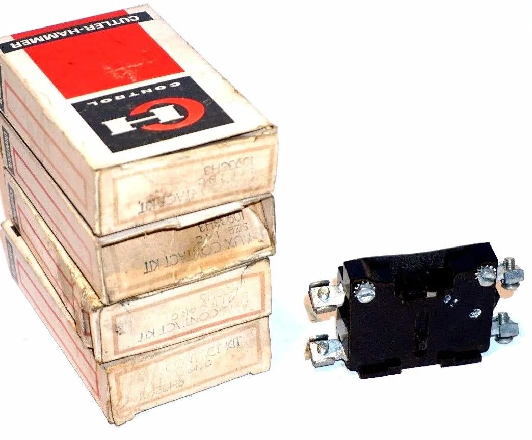 4 NEW CUTLER HAMMER 10933H3 AUXILIARY CONTACTS