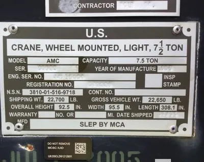 Terex LRT-110 rough terrain crane