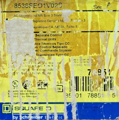 NEW SQUARE D 8536SEO1V02S