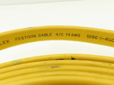 Festoon Cable Outdoor E60362H Multi-Conductor Flat Cable 4 Wire 14AWG 600V 39'
