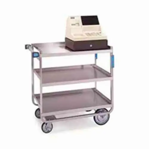 Lakeside 559 3 Level Stainless Utility Cart w/ 700 lb Capacity, Raised Ledges