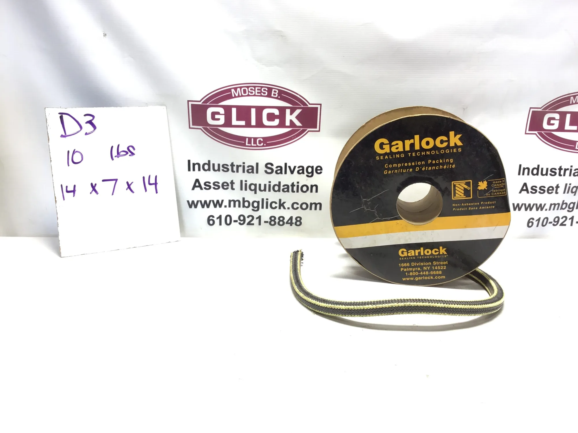 Garlock PM-6K: 5/8″ Graphite Filled/PTFE 41616-3040
