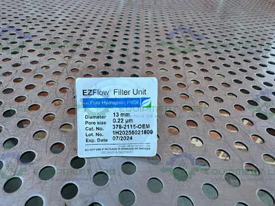 NEW EZFLOW 379-2115-OEM STERILE SYRINGE FILTER, 13MM .22ΜM HYDROPHILIC PVDF MEMBRANE