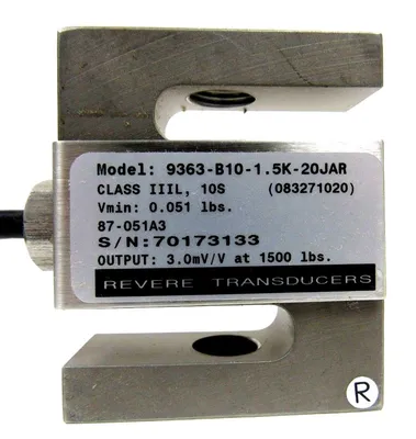NEW REVERE 9363-B10-1.5K-20T1-R LOAD CELL 9363B1015K20T1R
