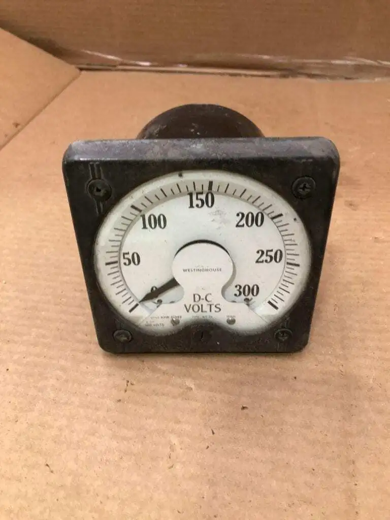 Westinghouse RMR-61749 300V DC Volt Meter / Panel Meter Type KX-24
