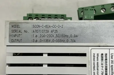 Used NC SC0N-C-60A-CC-0-2 Motion Controls Ohio US | Surplus Asset Holdings #1246307