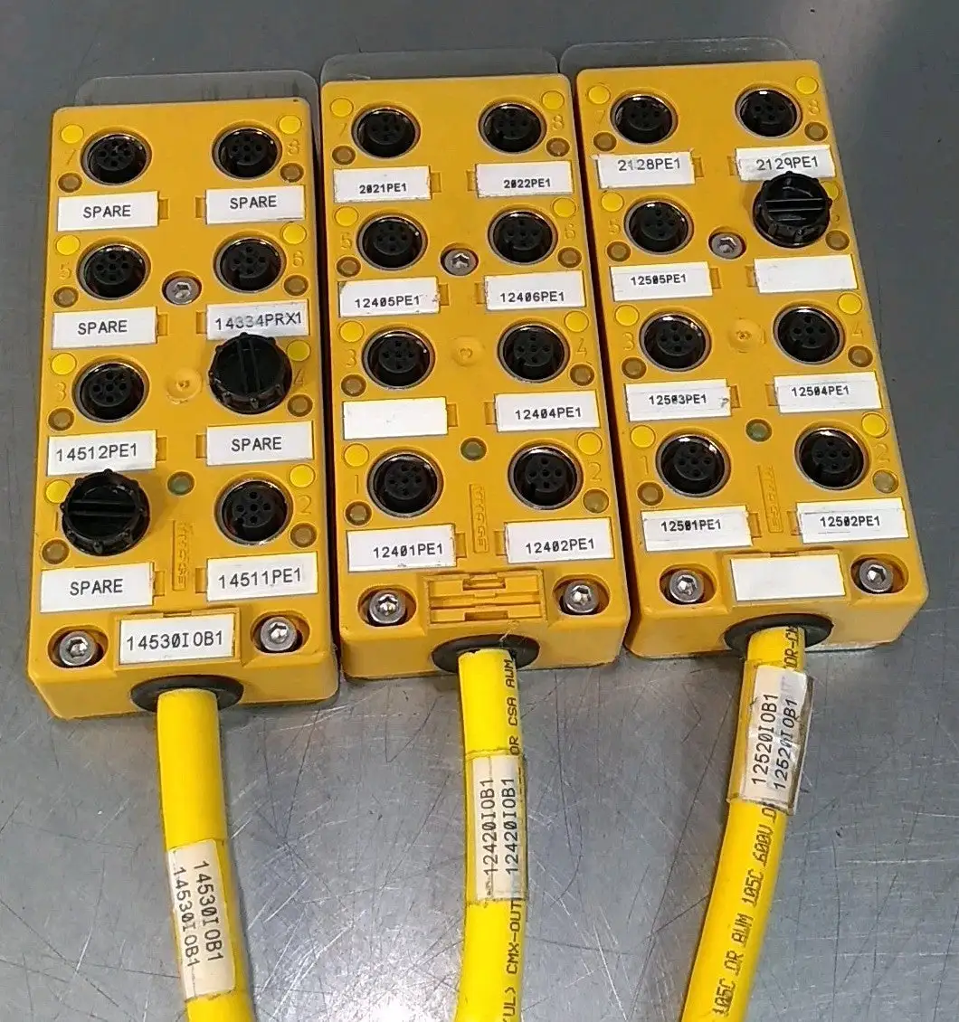 Escha 8 Port Junction Box (lot of 3) Loc5E6