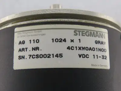 Stegmann 4C1XW0A01N00 Rotary Encoder 1024x1 Gray 11-32VDC