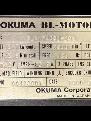 USED OKUMA BL-MP400J-20S