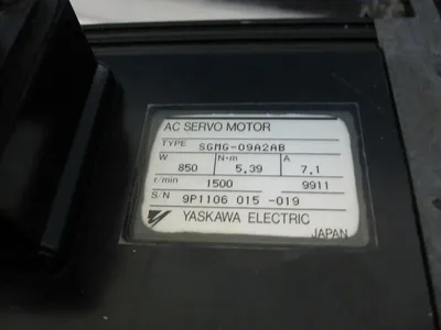 USED Yaskawa Electric Corporation SGMG-09A2AB