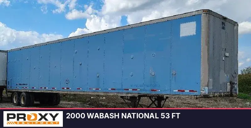 Used 2000 WABASH NATIONAL 53 FT DRY GOODS VAN Box Trailers Michigan US | Proxy Equipment #1426012