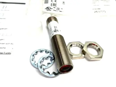 USED BALLUFF CYLINDRICAL THROUGH-BEAM PHOTOELECTRIC SENSOR BOS 12M-PA-RE10-S4