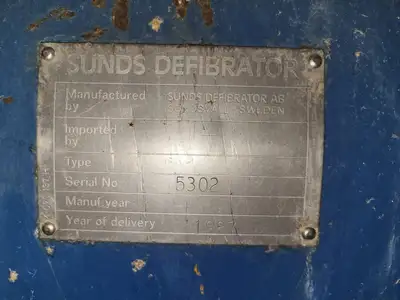 USED SUNDS DEFIBRATOR RGP 70/76 CD