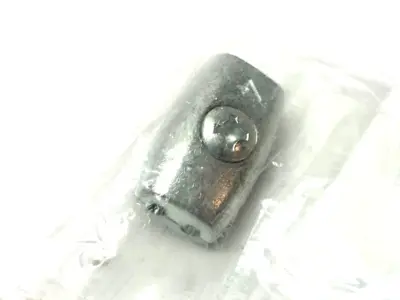 NEW SIEMENS STEEL EGG SHAPE OVAL ROPE CLAMP 4MM HOLES