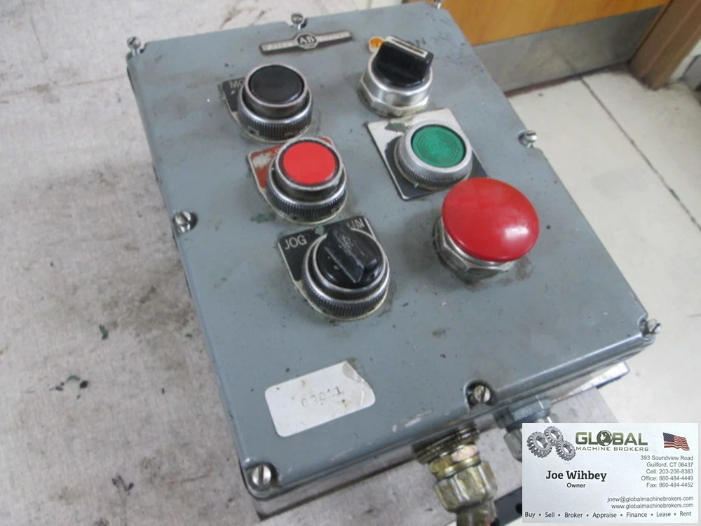 Allen Bradley Cat No 800T-6THZL 6 Station Push Button Steel Vertical Enclosure