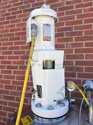 USED PRECISION STAINLESS 400 LITER STAINLESS STEEL JACKETED REACTOR W/ AGITATOR