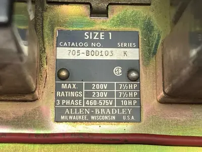 Used ALLEN-BRADLEY 705-BOD103 Industrial Controls Ohio US | Surplus Asset Holdings #1238295