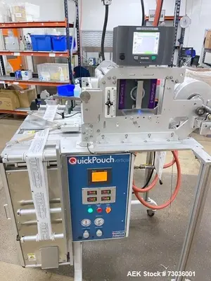 Used QuickPouch Plus Vertical Form Fill Seal Machine – 12” x 16” Max Pouch Size