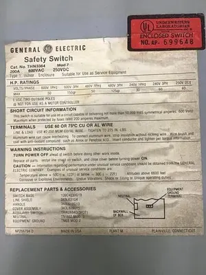USED GENERAL ELECTRIC THN3364