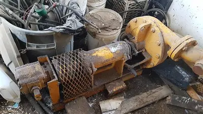 USED OILWELL SUPER 48 4.5X8 TRIPLEX WELL SERVICING REVERSING MUD PUMP