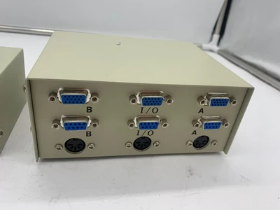 (1) 3 Port Data Transfer Switch and  (1) 9 port Data Transfer Switch