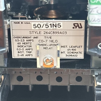 Used ABB 264C899A03/CO-7 HILO Relays & Switches Indiana US | J&J Industrial Supply #1412968