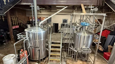 DYM 10bbl 4-vessel Electric Brewhouse w/direct fire firebox