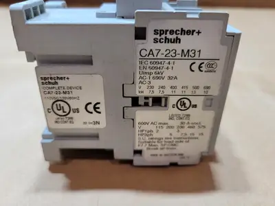 New | in-Stock SPRECHER + SCHUH CA7-23-M31 Switchgears British Columbia CA | Lenmark #1438241
