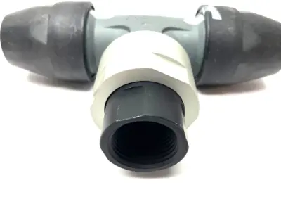 USED AIRNET EQUAL SOCKET TEE TO FEMALE NPT ADAPTER