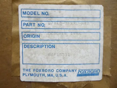 Foxboro 870EC-TFXXU-N*A Electronic Transmitter St.A Ref. No. 15511A01 New